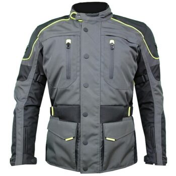 Giacca Moto In Tessuto Prexport Monaco Nero Giallo