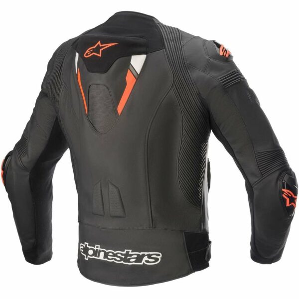 GIUBBOTTO ALPINESTARS IN PELLE  MISSILE V2 IGNITION NERO/ROSSO/FLUO