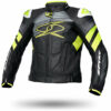 Giubbotto MOTO In PELLE RACING SPYKE ESTORIL EVO Nero/Giallo/Fluo