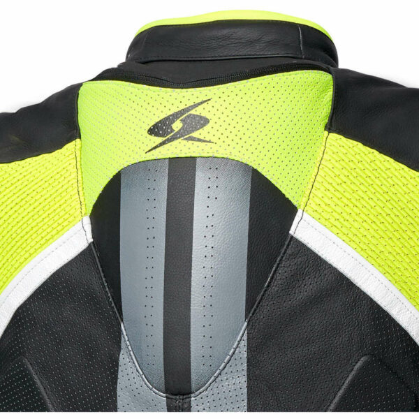 Giubbotto MOTO In PELLE RACING SPYKE ESTORIL EVO Nero/Giallo/Fluo