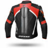 Giubbotto Moto In Pelle Racing SPYKE ESTORIL EVO Nero/Rosso/Fluo