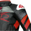 Giubbotto Moto In Pelle Racing SPYKE ESTORIL EVO Nero/Rosso/Fluo