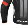 Giubbotto Moto In Pelle Racing SPYKE ESTORIL EVO Nero/Rosso/Fluo
