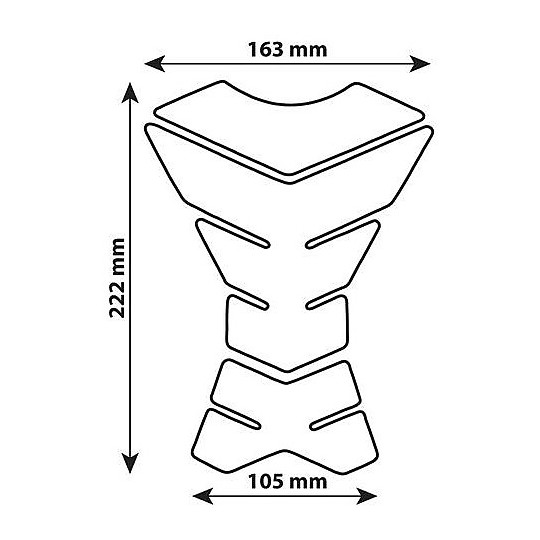Protezione Serbatoio Adesiva Lampa 90514 Pro-Tank x4 Carbon