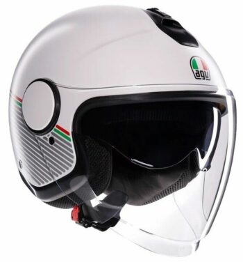 CASCO MOTO JET AGV ETERES CAPOLIVERI MATT WHITE/ITALY E2206