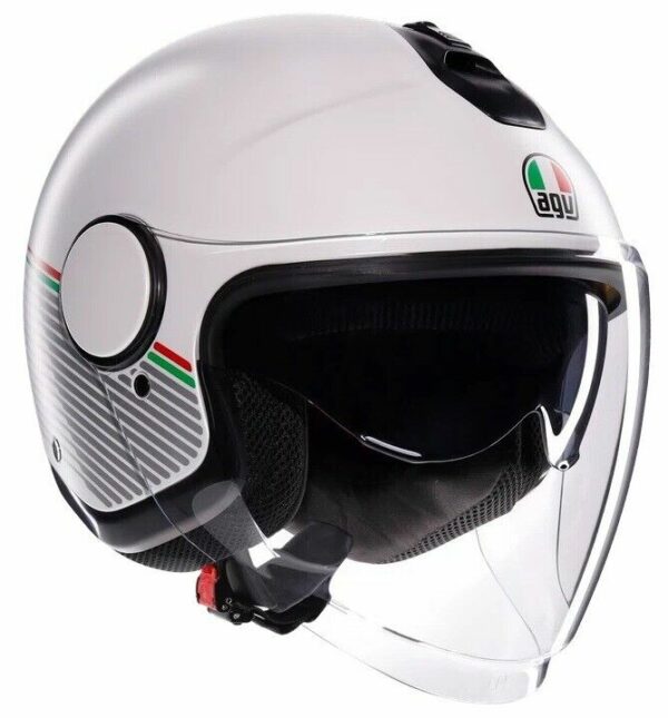 CASCO MOTO JET AGV ETERES CAPOLIVERI MATT WHITE/ITALY E2206