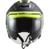 Casco Jet in Fibra Moto Ls2 OF521 INFINITY Hyper Titanio Opaco Giallo Fluo