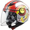 Casco Moto Bambino Jet Ls2 OF602 FUNNY Sluch Rosso Bianco