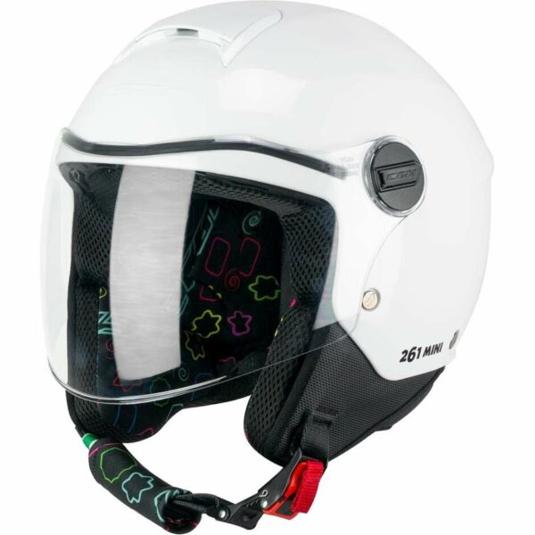 Casco Moto Jet Bambino CGM 261a MINI MONO Bianco