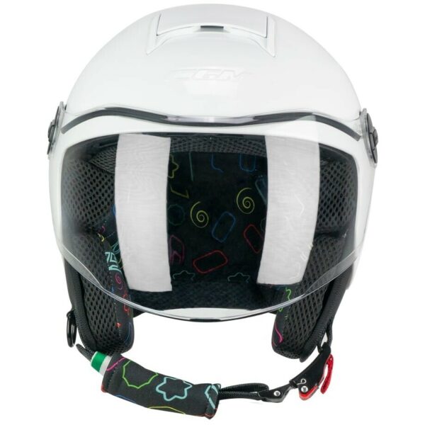 Casco Moto Jet Bambino CGM 261a MINI MONO Bianco