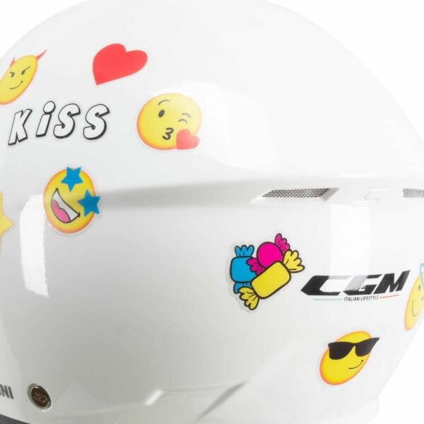 Casco Moto Jet Bambino CGM 261a MINI MONO Bianco