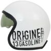 Casco Moto Jet Custom Origine SPRINT GASOLINE 13 Bianco Lucido