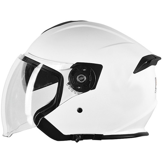 Casco Moto Jet Doppia Visiera Origine Palio 2.0 Solid Bianco