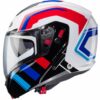 Casco Moto Modulare Omologato P/J Caberg HORUS X ROAD Bianco Nero Rosso Blu