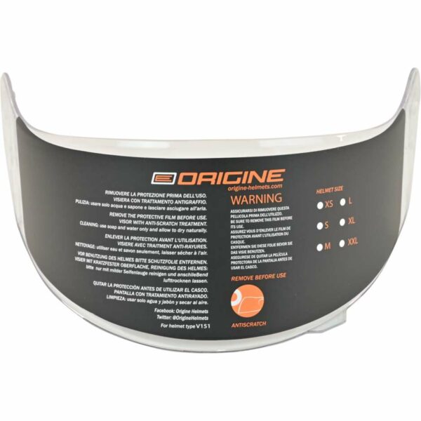 Visiera Trasparente per Casco Origine DINAMO