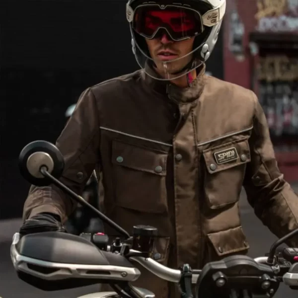 Giacca Moto in Tessuto Spidi Originals Enduro Marrone Coffee