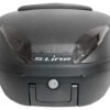 Bauletto Moto 42 Litri Nero Opaco/Carbonio Con Piastra Schienalino e Maniglia