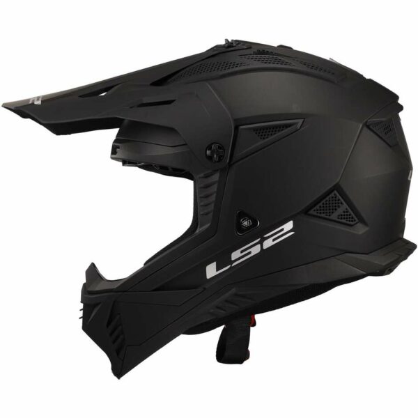 Casco Moto Cross Enduro Ls2 MX708 FAST 2 SOLID Nero Opaco
