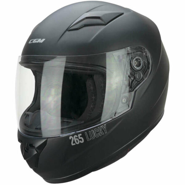 Casco Moto Integrale Bambino CGM 265a LUCKY MONO Nero Opaco