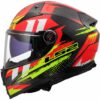 Casco Moto Integrale In Carbonio LS2 FF811 VECTOR II C TANTIC Rosso Giallo Fluo