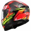 Casco Moto Integrale In Carbonio LS2 FF811 VECTOR II C TANTIC Rosso Giallo Fluo