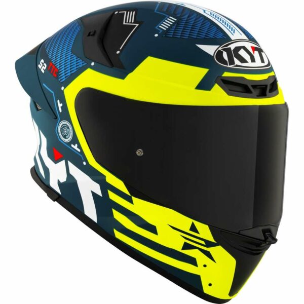 Casco Moto Integrale Kyt TT-REVO FUSELAGE Giallo Opaco