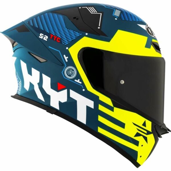 Casco Moto Integrale Kyt TT-REVO FUSELAGE Giallo Opaco