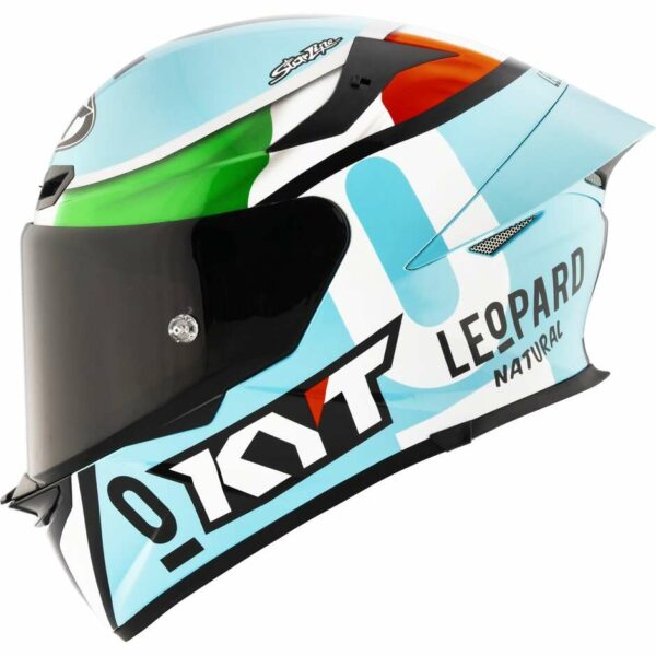CASCO MOTO INTEGRALE KYT TT-REVO LEOPARD REPLICA TRICOLORE (ITALIA)