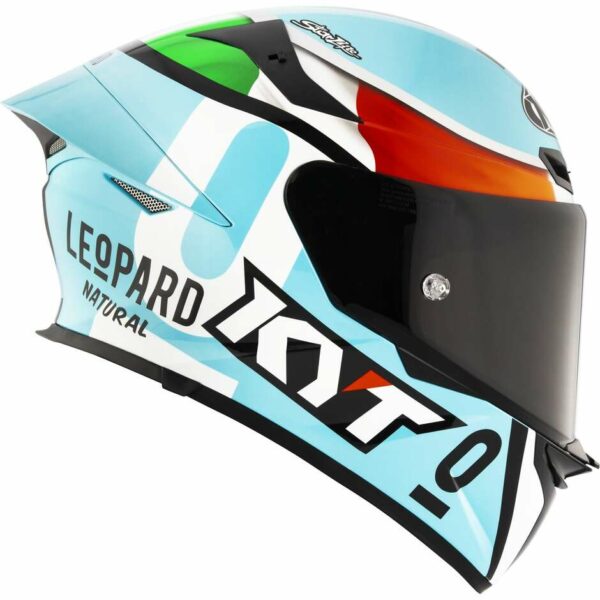 CASCO MOTO INTEGRALE KYT TT-REVO LEOPARD REPLICA TRICOLORE (ITALIA)