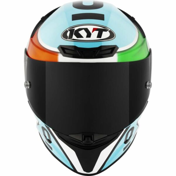 CASCO MOTO INTEGRALE KYT TT-REVO LEOPARD REPLICA TRICOLORE (ITALIA)