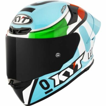 CASCO MOTO INTEGRALE KYT TT-REVO LEOPARD REPLICA TRICOLORE (ITALIA)