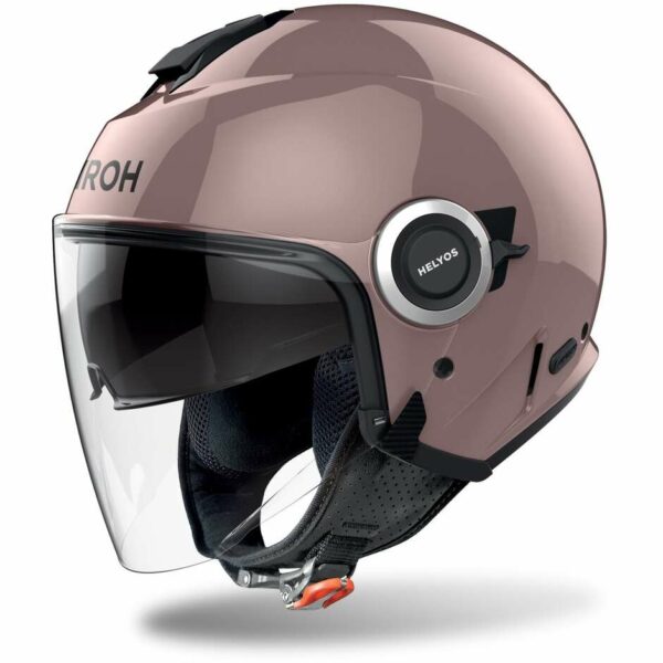 Casco Moto Jet Airoh HELYOS COLOR Rosa Metallico