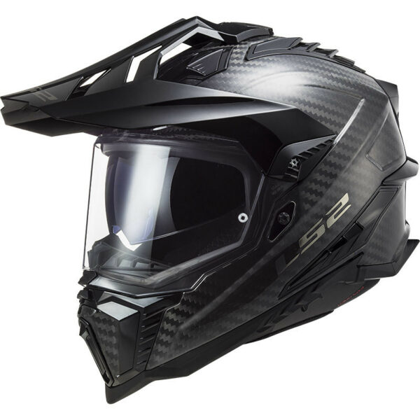 Casco Moto Turismo Off Road In Carbonio Ls2 MX701 EXPLORER C Carbonio Lucido