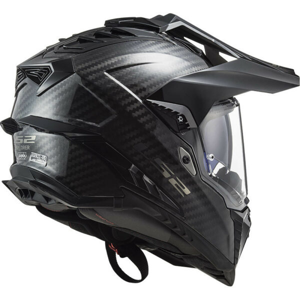 Casco Moto Turismo Off Road In Carbonio Ls2 MX701 EXPLORER C Carbonio Lucido