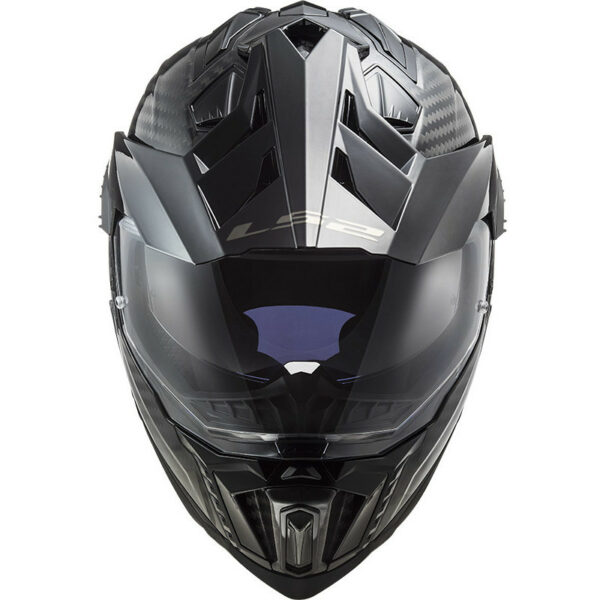 Casco Moto Turismo Off Road In Carbonio Ls2 MX701 EXPLORER C Carbonio Lucido