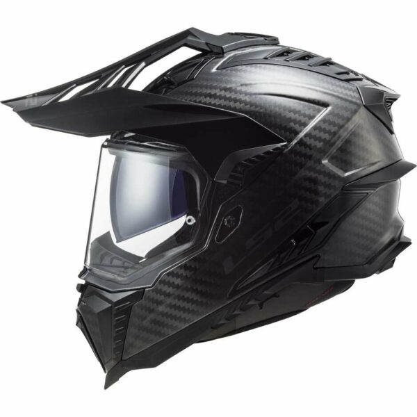 Casco Moto Turismo Off Road In Carbonio Ls2 MX701 EXPLORER C Carbonio Lucido
