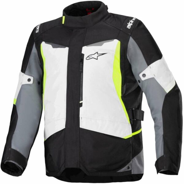 Giubbotto Moto Tessuto Alpinestars ST-1 WATERPROOF Ice Grigio Nero Giallo Fluo