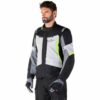 Giubbotto Moto Tessuto Alpinestars ST-1 WATERPROOF Ice Grigio Nero Giallo Fluo