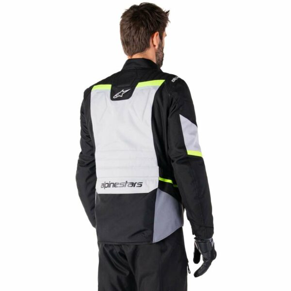 Giubbotto Moto Tessuto Alpinestars ST-1 WATERPROOF Ice Grigio Nero Giallo Fluo