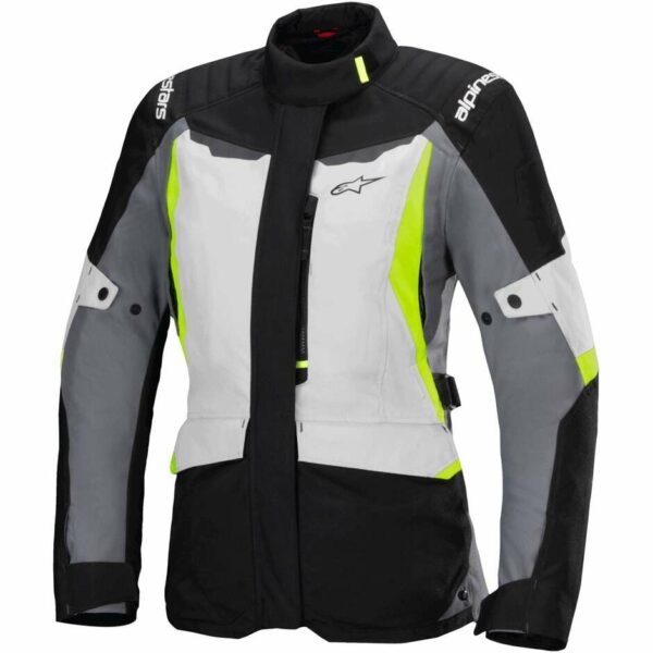 Giubbotto Moto Tessuto Donna Alpinestars STELLA ST-1 WATERPROOF Ice Grigio Nero/Giallo/Fluo