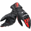 Guanti Moto in Pelle Dainese DRUID 4 Nero Lava Rosso Bianco