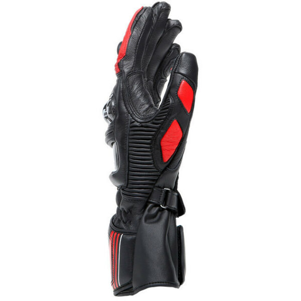 Guanti Moto in Pelle Dainese DRUID 4 Nero Lava Rosso Bianco