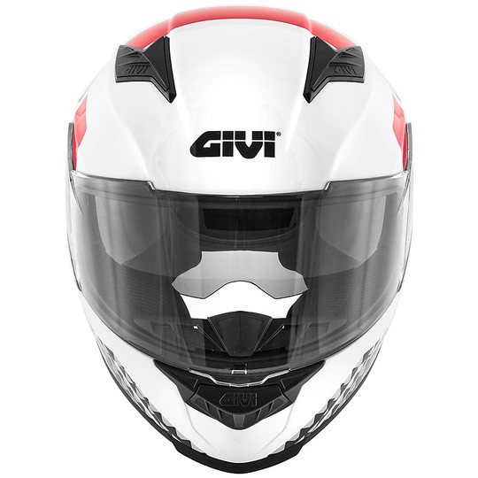 Casco Moto Integrale Givi 50.5 TRIDION Magnus Bianco Nero Rosso
