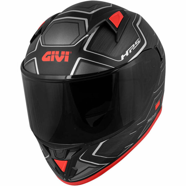 Casco Moto Integrale Givi 50.6 Sport Deep Nero/Argento/Opaco Doppia Visiera