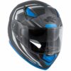 Casco Moto Integrale Kappa KV-41 Dallas Simple Nero/Blu/Opaco