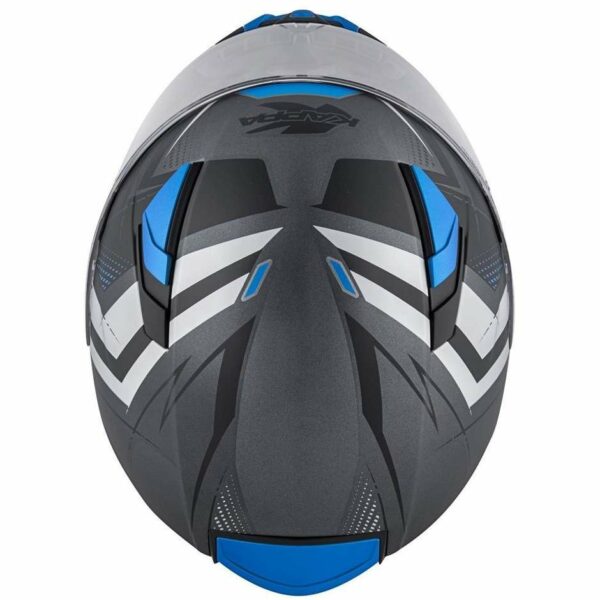 Casco Moto Integrale Kappa KV-41 Dallas Simple Nero/Blu/Opaco
