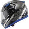 Casco Moto Integrale Kappa KV-41 Dallas Simple Nero/Blu/Opaco