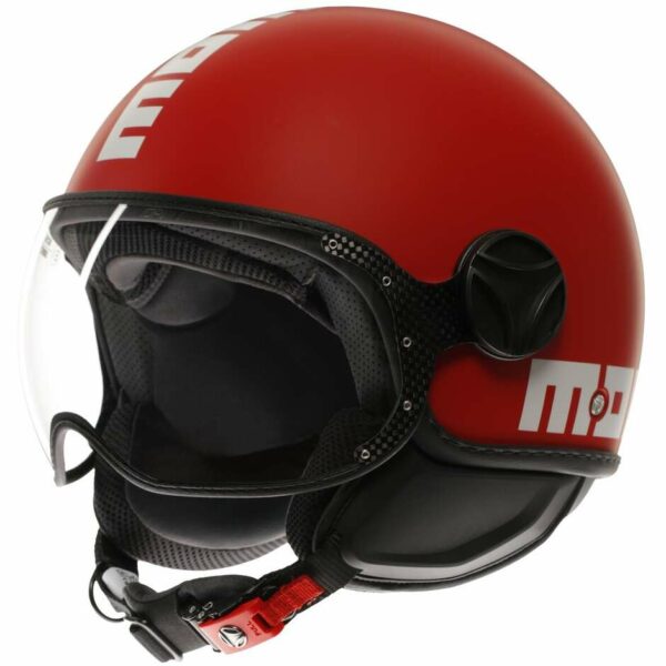 Casco Moto Jet Momo Design FGTR CLASSIC Candy Rosso/Bianco0 22.06