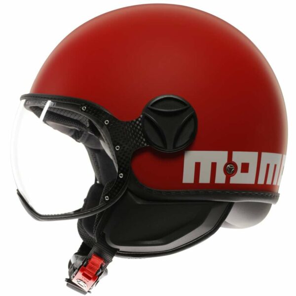 Casco Moto Jet Momo Design FGTR CLASSIC Candy Rosso/Bianco0 22.06