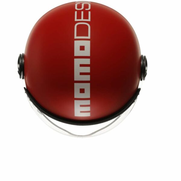 Casco Moto Jet Momo Design FGTR CLASSIC Candy Rosso/Bianco0 22.06